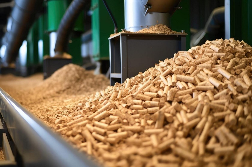 Wood pellets production and bagging